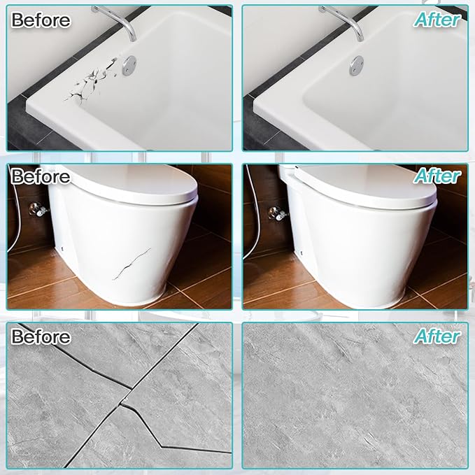 Porcelain Repair Kit, Tile and Shower Repair Kit, Waterproof and Leak-Proof - Image 3