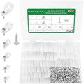 290 Pcs White R-Type Nylon Cable Clamps by LuKaiSen