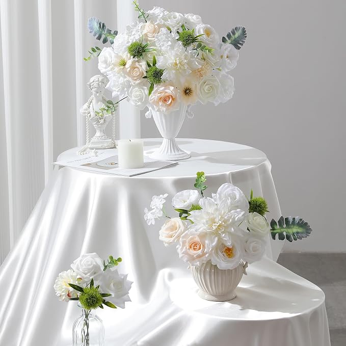 Artificial Flowers Fake Rose Flowers Dahlia - Image 3