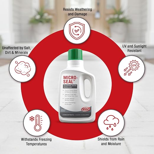 Rainguard Pro Micro-Seal Concrete Sealer, Silane Siloxane Water Repellent | - Image 4