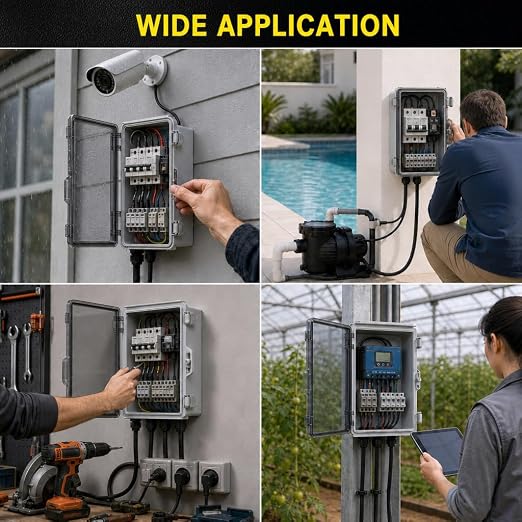 IP67 Outdoor Electrical Junction Box Waterproof 8.7''x6.7''x4.3 | Weatherproof - Image 6