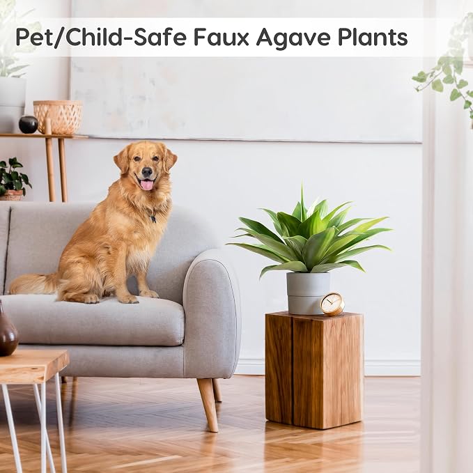 Velener Fake Agave Artificial Plants, Fake Succulents Plant - Image 6