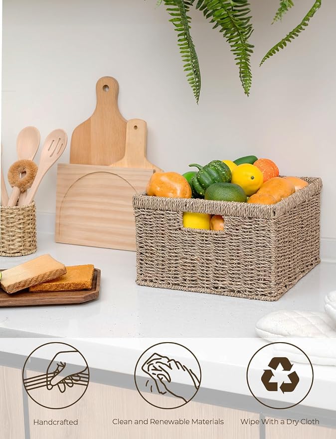 StorageWorks Wicker Storage Baskets - Image 4