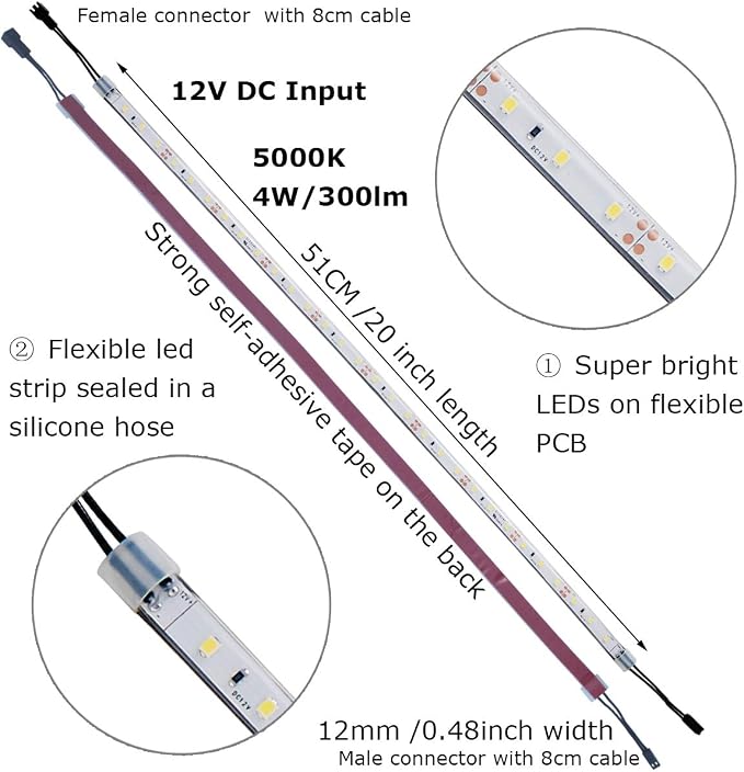 Under Cabinet Light, 1800 Lumen, Daylight 5000K. Suitable - Image 5