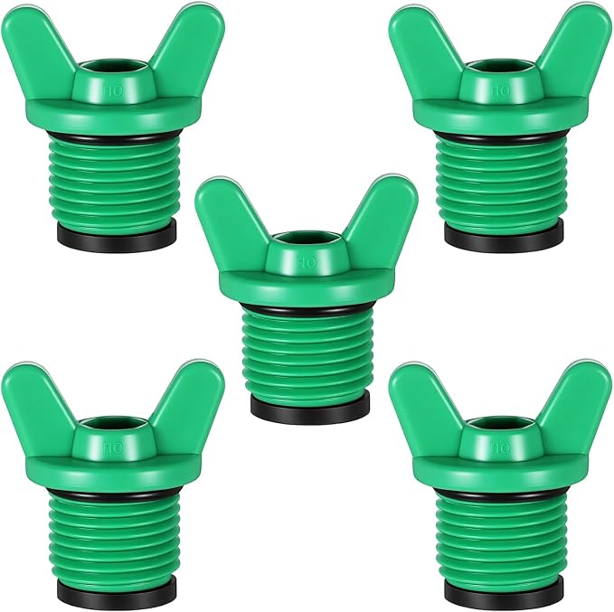 5 Pcs 1/2” NPT Pipe Fitting End Caps Connector Plug by Unknown