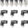 TAILONZ PNEUMATIC Elbow and Straight Combination 1/2 Inch Tube OD x 1/4 Inch by TAILONZPNEUMATIC