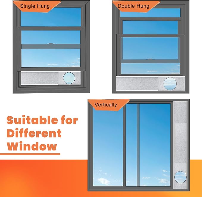 GCGOODS Insulated Foam Panels for Portable Air Conditioner Window Vent Kit - Image 4