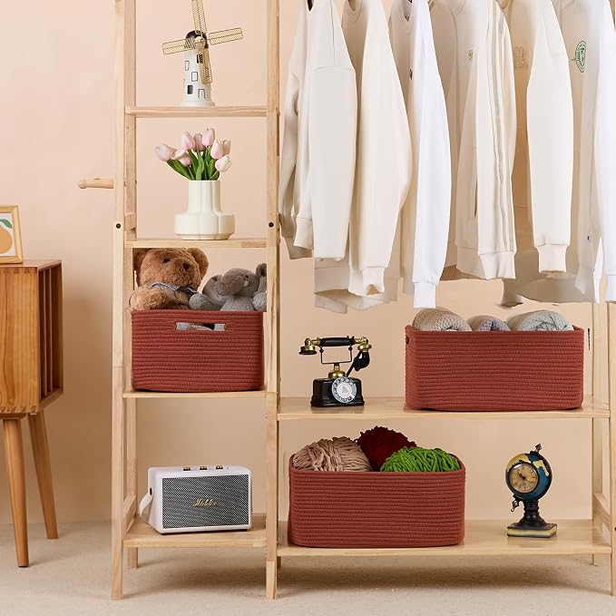 MiniArk Large Storage Baskets for Shelves, Baby Nursery, Toy Baskets Box - Image 3