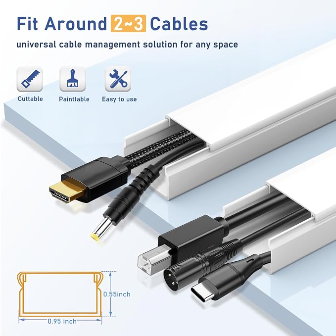 157" Paintable Cable Raceway Kit - Image 2
