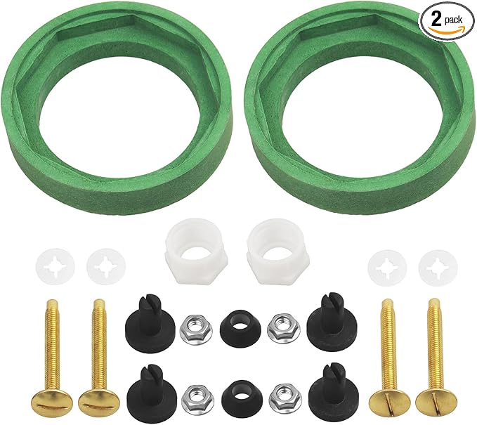 2 Pack 3'' Toilet Tank to Bowl Coupling Kit, Toilet Tank Repair Kit by Jwodo