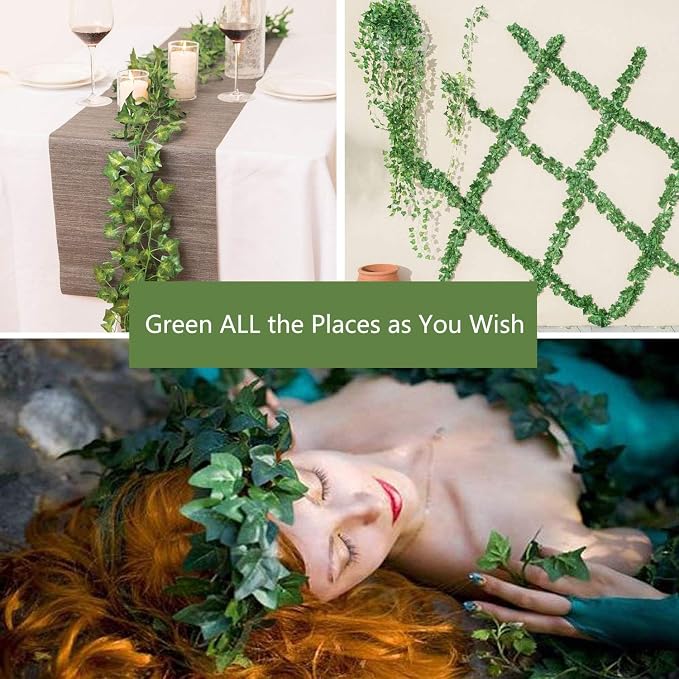 Comtelek Fake Vines for Room Decor 96PCS Artificial Ivy Garland - Image 2