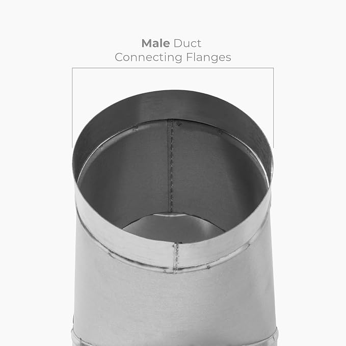 45° Degree Ø8 x 6 x 6 Inch Y Shape Duct Splitter - Image 6
