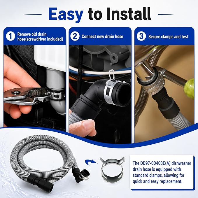 DD97-00403E Dishwasher Drain Hose - Image 5