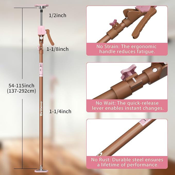 2PK Adjustable Telescopic Support Pole - Image 2