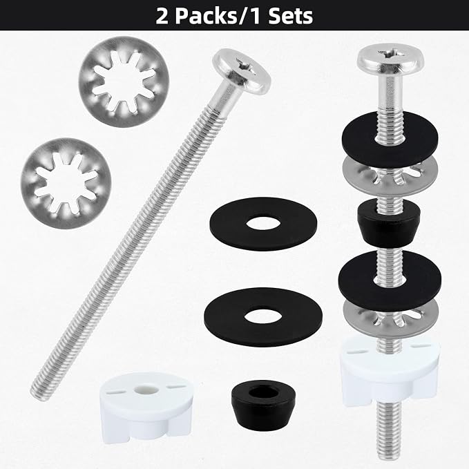 2PCS Extra Long Toilet Seat Bolts Fit - Image 6