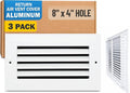 Fits 8x4 Hole | Aluminum Return Air Grille by Handua | Vent Cover Grill by Handua