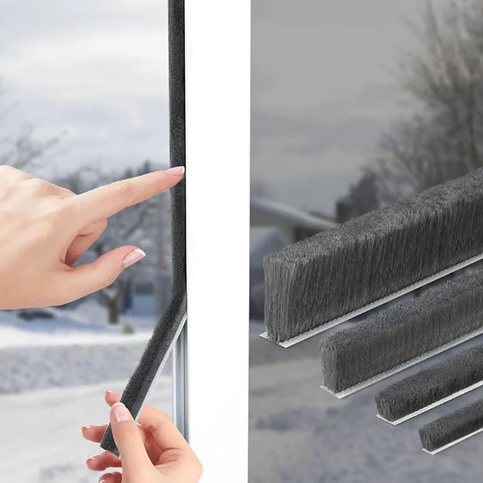Brush Weather Stripping, 33 Feet, Door Brush Seal Strip, Door Soundproofing by Unknown