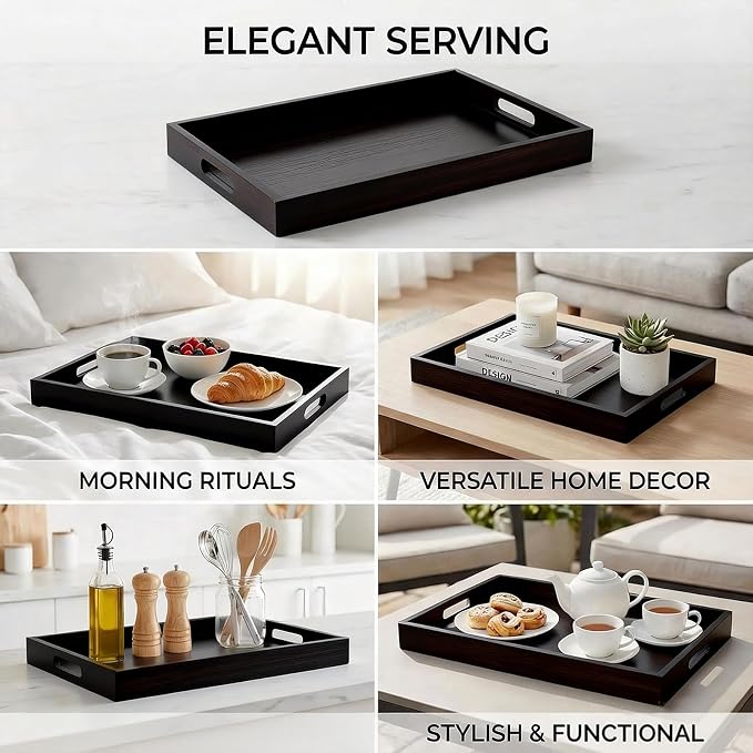 Krismax Wooden Serving Tray - Image 3