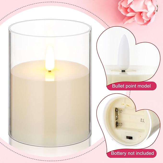 Yunlly 12 Pcs Rose Candle Rings - Image 3