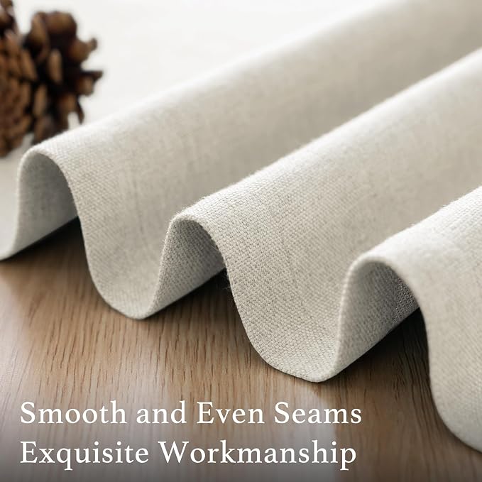 H.VERSAILTEX Soft Faux Linen Curtains 108 Inches Long - Image 7