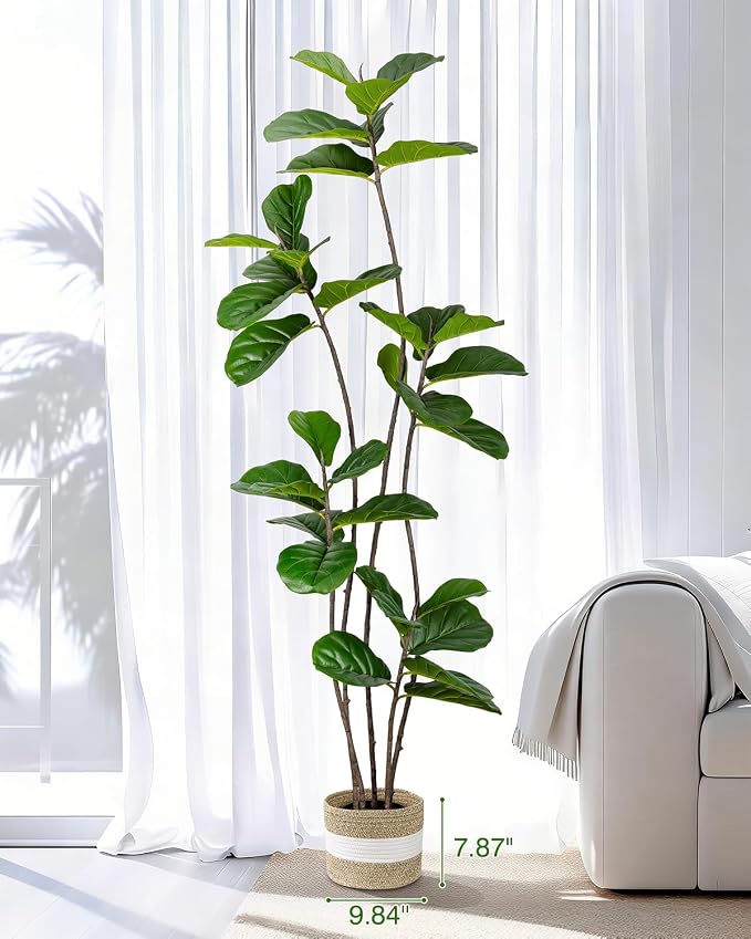 Artificial Fiddle Leaf Fig Tree 6FT - Image 2