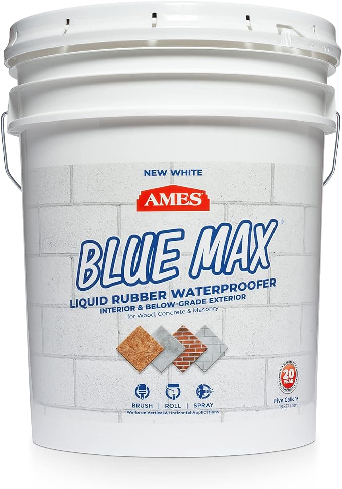 Ames Research Laboratories BMX5WRG Blue Max White Liquid Rubber, 5 Gallon | by AmesResearchLaboratories