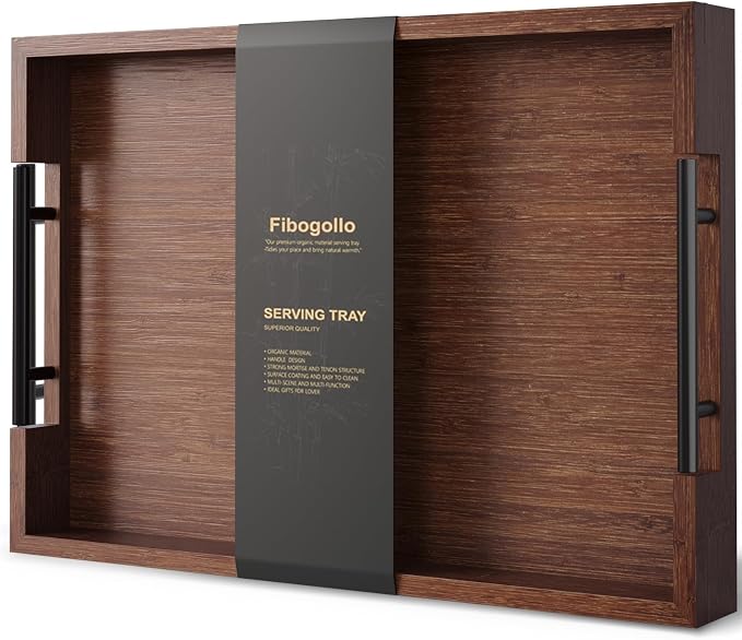 Fibogollo Bamboo Serving Trays by Fibogollo