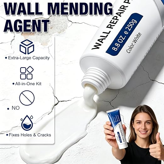 Wall Repair Paste Tube, Drywall Patch Repair Kit, Plaster & Hole Repair | Wall - Image 5