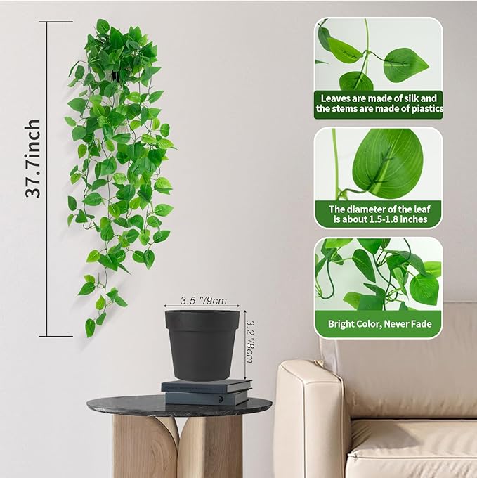 Freyalife Fake Hanging Plants for Room Decor - Image 2