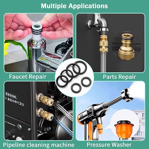 320Pcs Black Small Nitrile Rubber O-Ring Assortment Kit | Oil Resistant NBR - Image 7