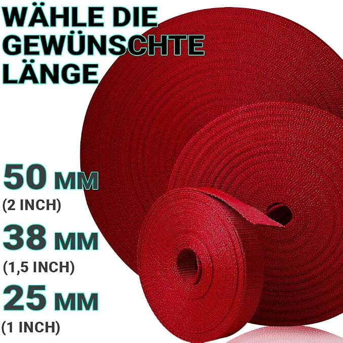 Webbing Strap, 3/4" to 2", 10-50 Yds, EDC gear, backpack repair and pet dog - Image 9