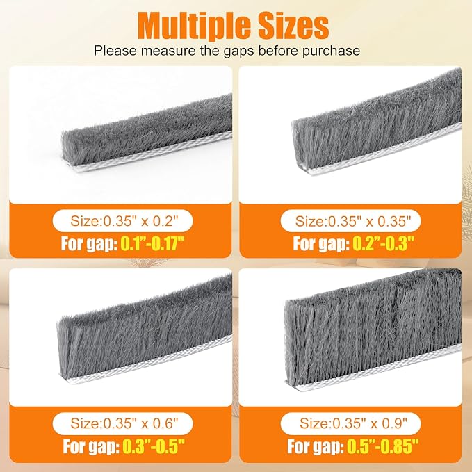 33.3FT Self-Adhesive Weather Stripping Seal - Image 2