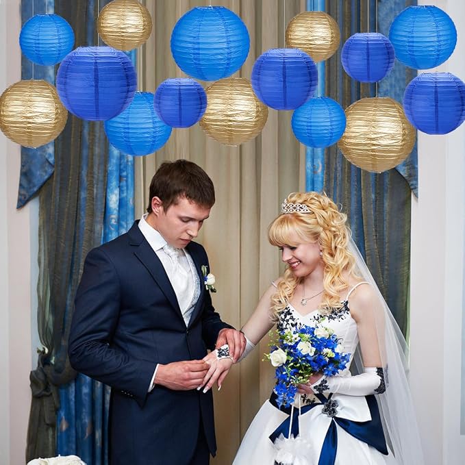 Paper Lanterns Party Decorations, Round Hanging Paper Lanterns Decorations - Image 3
