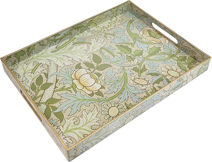 Spsyrine Serving Tray with Handles, Plastic Decorative Tray by Spsyrine
