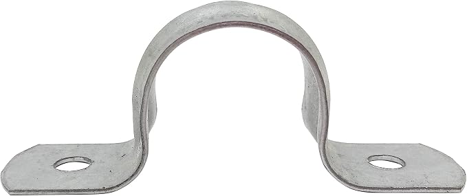 Rigid Pipe Strap Clamp Hanger, 2 Holes, Galvanized or PVC Pipes, IMC Conduit - Image 4