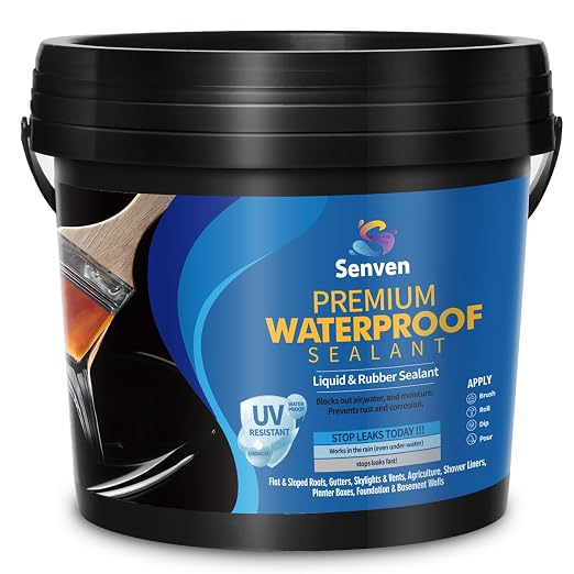 Waterproof Sealant Black Waterproof Coating 1 Gallon Leak Repair Coating by Paint