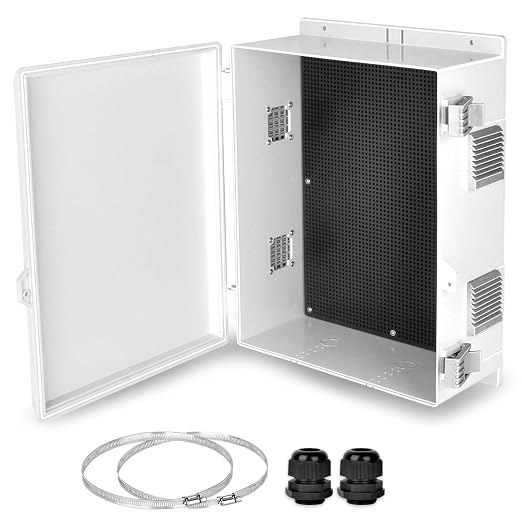 Outdoor Electrical Junction Box, Ventilation and Heat Dissipation ABS Plastic by YETLEBOX