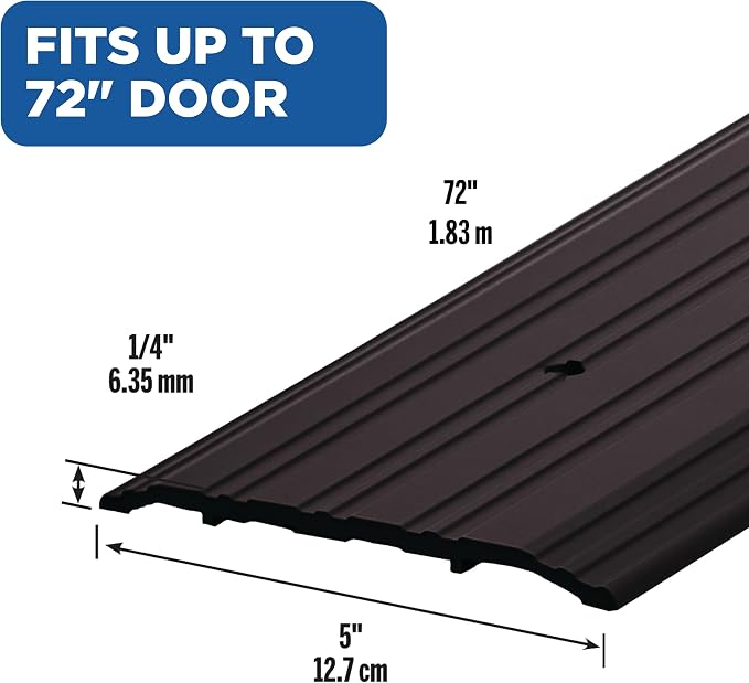 MD Building Commercial Flat-Profile Threshold, 5in x 1/4in x 72in - Image 2