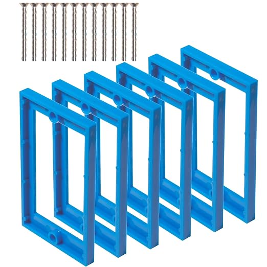 MAKERELE Single Gang Electrical Outlet Box Extender, 6 Pack | by MAKERELE