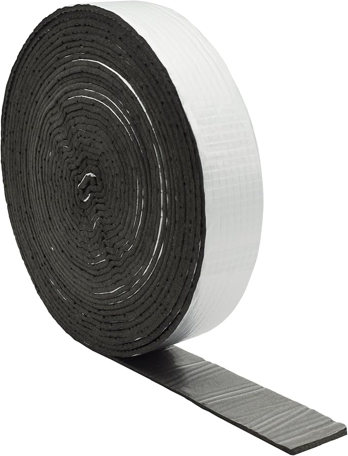 DOBTIM Foam Foil Pipe Insulation Wrap 2 in x 32 ft, Reflective Foil Insulation by DOBTIM