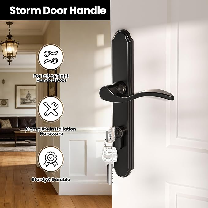 Storm Door Handle Accessory Set, 2-1/2" Handle PZ - Image 8