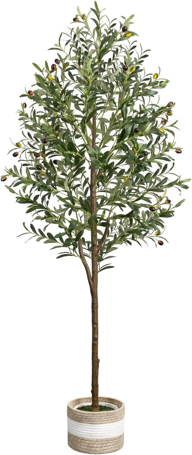 Artificial Olive Tree 5.5FT Faux Indoor Decorative Plant | Large Fake Olive by LuceAlberi