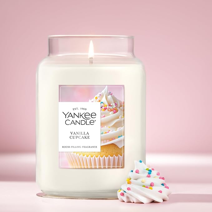 Yankee Candle Vanilla Cupcake Scented Candle, 22oz Large Jar, Giftable - Image 4