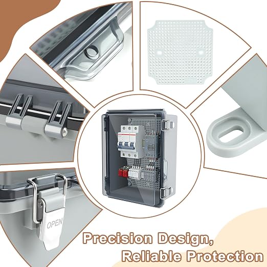 NineLeaf Outdoor Electrical Box Waterproof IP67, Weatherproof Junction Box ABS - Image 5
