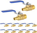 10PC EFIELD 1/2"Crimp Pex X 1/2" Male NPT Brass Shut-off Ball Valve | by EFIELDPEXTUBING