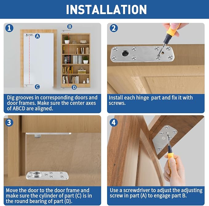 Heavy Duty Pivot Hinge Hidden Door Hinge - Image 5