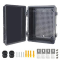 Electrical Junction Box, IP67 Waterproof Outdoor Box ABS Plastic Enclosure by Qukipet