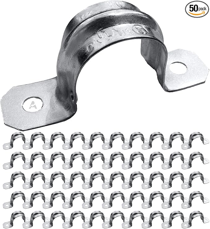 AP-10451, 3/4 Inch Two Hole Snap On Pipe Strap by AirmontProducts