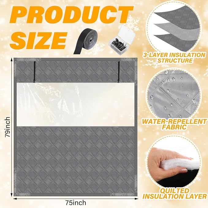 Beeveer Visible Thermal Window Attic Insulation Kit, Oxford Cotton | - Image 2