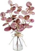 Muhanjia Artificial Eucalyptus Stems in Glass Vase by Muhanjia